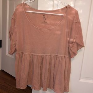 FREE PEOPLE SHORT SLEEVE TEE